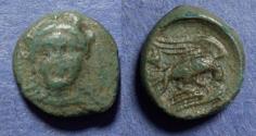 Ancient Coins - Euboea, Chalkis 245-196 BC, Bronze AE12