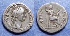 Ancient Coins - Roman Empire, Tiberius 14-37, Silver Denarius