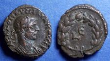 Ancient Coins - Roman Egypt, Aurelian 280-5, Potin Tetradrachm