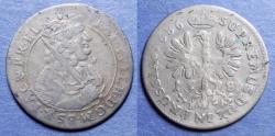 World Coins - Germany, Brandenburg, Frederick Wilhelm 1686 BA, Silver 18 Groszy (Ort)