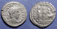 Ancient Coins - Roman Empire, Caracalla 193-211, Silver Denarius