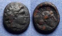 Ancient Coins - Thessaly, Phalanna 400-350 BC, Bronze Dichalkon