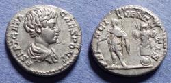 Ancient Coins - Roman Empire, Geta (as Caesar) 198-208, Silver Denarius