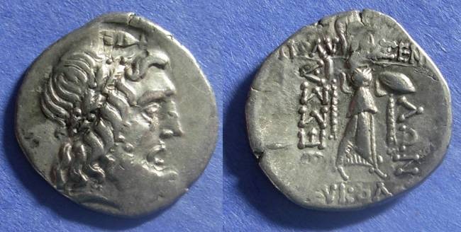Ancient Coins - Thessalian League,  45-40 BC, Stater ( Double Victoriatus )
