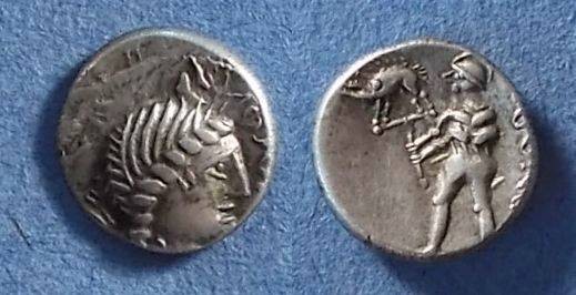 Ancient Coins - Aedui Dobnocou/Dubnorex, Gaul 60-50 BC, Quinarius
