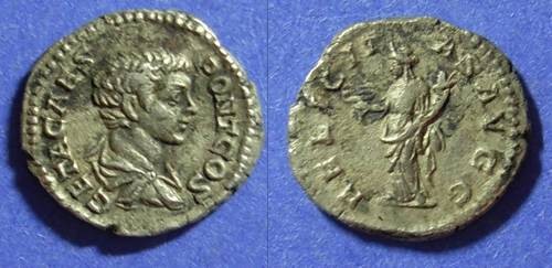 Ancient Coins - Geta (as Caesar) 198-208AD Denarius