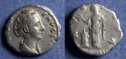 Ancient Coins - Roman Empire, Divo Faustina Sr. d. 141, Silver Denarius
