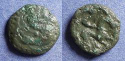Ancient Coins - Celtic Gaul, Ambiani Circa 50 BC, Bronze AE12