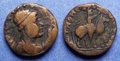 Ancient Coins - Kushan Empire, Vima Takto ( Soter Megas ) 80-110, Bronze Didrachm