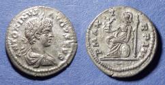 Ancient Coins - Roman Empire, Caracalla 193-217, Silver Denarius