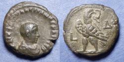 Ancient Coins - Roman Egypt, Valerian II 256-8, Billon Tetradrachm