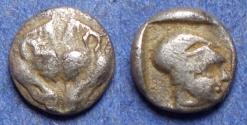 Ancient Coins - Lesbos, Uncertain mint 500-450 BC, Silver 1/24 stater