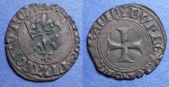 World Coins - France, Charles VI 1380-1422, Billon Double Tournois