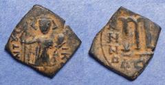 Ancient Coins - Byzantine Empire, Constans II 641-668, Bronze Follis