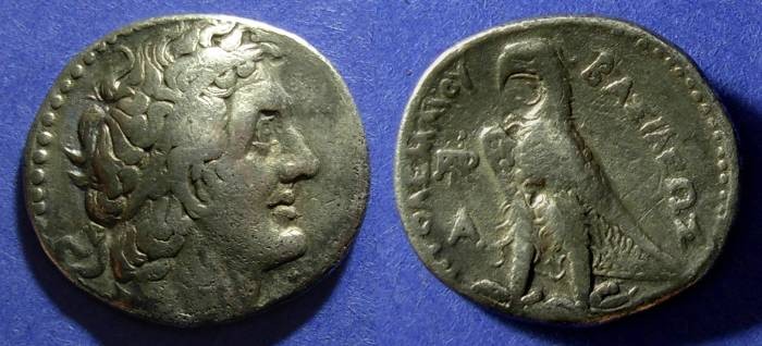 Ancient Coins - Egypt, Ptolemy II 285-246 BC, Tetradrachm