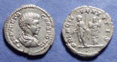 Ancient Coins - Roman Empire, Geta (as Caesar) 198-208, Silver Denarius