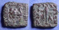 Ancient Coins - Bactria, Menander 155-130 BC, Bronze AE14