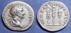 Ancient Coins - Roman Empire, Trajan 98-117, Silver Denarius
