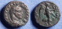 Ancient Coins - Roman Egypt, Claudius II 268-270, Potin Tetradrachm