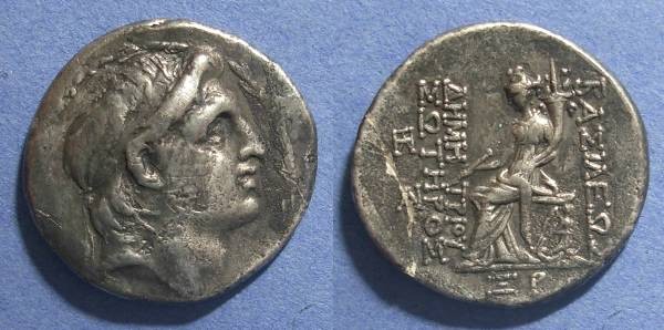 Ancient Coins - Seleucid Kingdom, Demetrios 162-150 BC, Tetradrachm