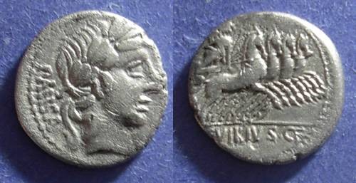 Ancient Coins - Roman Republic, C Vibius C f Pansa 90 BC, Denarius