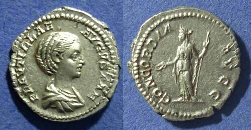 Ancient Coins - Roman Empire, Plautilla 202-5, Denarius