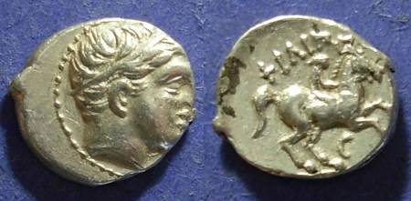 Ancient Coins - Macedonian Kingdom, Philip II 359-336 BC, 1/5 Tetradrachm