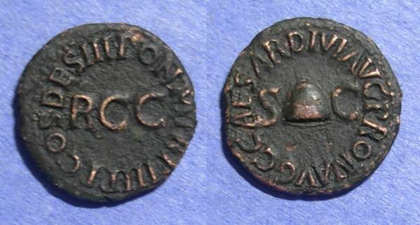 Ancient Coins - Roman Empire, Caligula 37-41 AD, Quadrans