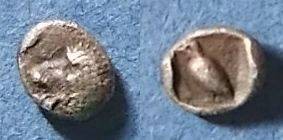 Ancient Coins - Miletos, Ionia Circa 500 BC, tetartemorion