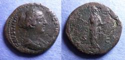 Ancient Coins - Roman Empire, Faustina Jr 147-175, Bronze Aes