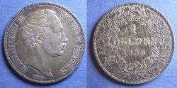 World Coins - Germany, Bavaria, Maximilian II 1856, Silver Gulden