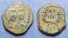 Ancient Coins - Nabatea, Aretas IV & Shaqilat 9BC-40AD, Bronze AE17