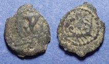 Ancient Coins - Judaea, Herod II Archelaos 4 BC-6 AD, Bronze Prutah