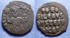Ancient Coins - Byzantine Empire, Theophilus 829-842, Bronze Follis