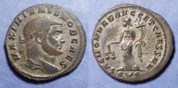 Ancient Coins - Roman Empire, Galerius (as Caesar) 293-305, Silvered bronze Follis