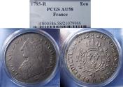 World Coins - France, Louis XVI 1774-1793 ( 1785-R ), Silver Ecu