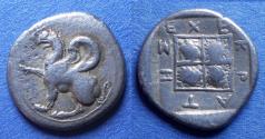 Ancient Coins - Thrace, Abdera 373/2 BC, Silver Drachm
