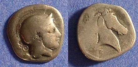 Ancient Coins - Pharsalos Thessaly - Hemidrachm Circa 400 BC