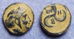 Ancient Coins - Mysia, Thebe Circa 350 BC, Bronze AE10