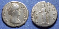 Ancient Coins - Roman Empire, Diva Faustina Sr D. 141, Silver Denarius