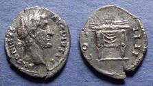Ancient Coins - Roman Empire, Antoninus Pius 138-161, Silver Denarius
