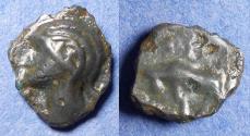 Ancient Coins - Celtic Gaul, Upper Seine region Circa 60 BC, Potin AE15