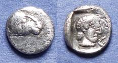 Ancient Coins - Caria, Kasolaba 450-420 BC, Silver Hemiobol