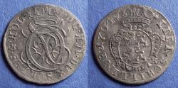 World Coins - Germany, Schleswig-Holstein, Friedrich IV 1699-1730 ( 1704 BH ), Silver 4 Schilling