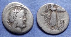 Ancient Coins - Roman Republic, L Procilius l F 80 BC, Silver Denarius