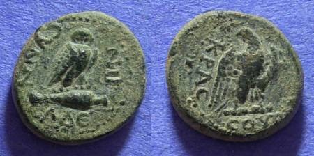 Ancient Coins - Synnada Phrygia AE15– Circa 20AD