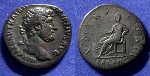 Ancient Coins - Roman Empire, Hadrian 117-138, Denarius