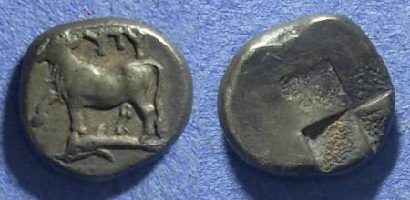 Ancient Coins - Thrace, Byzantium 340-320 BC, Half Siglos