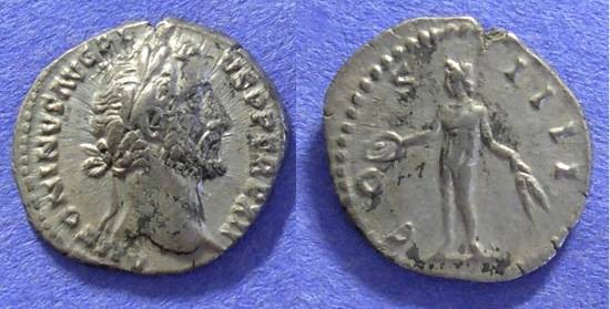 Ancient Coins - Roman Empire - Antoninus Pius 138-161 - Denarius