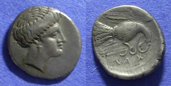 Ancient Coins - Chalkis Euboea - Drachm 340-294 BC